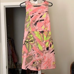 Sleeveless zip back dress
